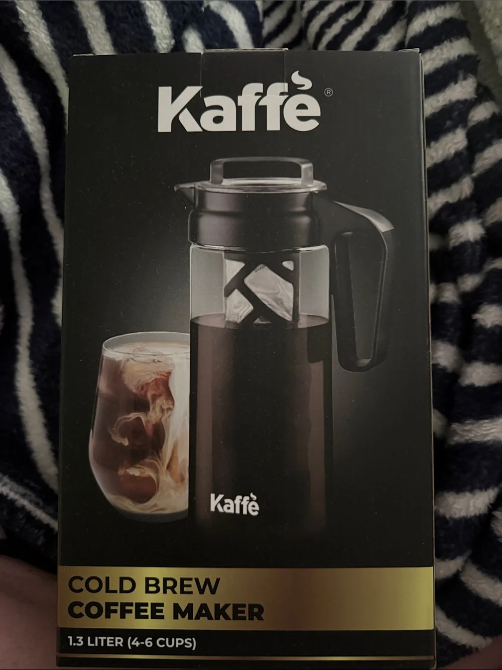 Kaffe Cold Brew Coffee Maker - Black & Clear